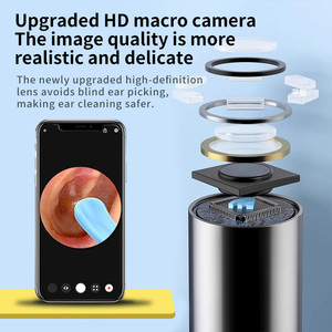 ชุดอุปกรณ์กรูมมิ่งแบบพกพา 2-in-1 กล้องดูดขี้หู เครื่องตัด<span class=keywords><strong>ขน</strong></span>จมูกและหู และชุดอุปกรณ์กำจัดขี้หูแบบมองเห็นได้ สำหรับใช้ในบ้าน - Product Image 3