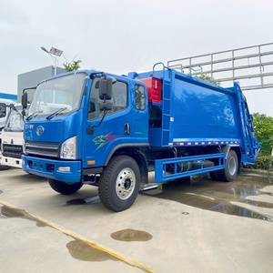 FAW 4x2 7m3 New Diesel Garbage Compression Truck Compressed Garbage Truck Factory Price - Product Image 1