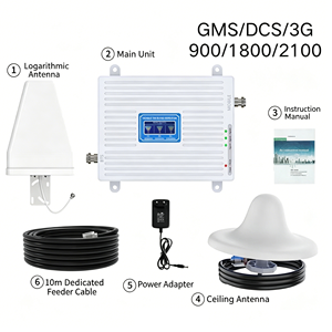 <span class=keywords><strong>Prix</strong></span> d'usine <span class=keywords><strong>Amplificateur</strong></span> et répéteur de signal de téléphone portable 2G 3G 4G 900 1800 2100MHz Prend en charge les réseaux GSM <span class=keywords><strong>WiFi</strong></span> LTE - Product Image 1