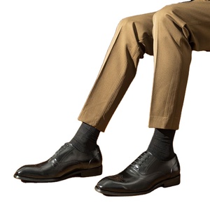 High Quality Classic British Casual Genuine Leather Formal Men's Business Office Oxford Lace-up <b>Pointed</b> Toe Lightweight - Product Image 1