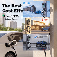 Chargeur EV portable intelligent 7KW 32A Type 2 avec écran couleur de 2,8 pouces, étanche IP65, câble de 5 m, prise UK, prêt à l'emploi pour usage domestique