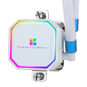 ชุดระบายความร้อนซีพียู Thermalright Frozen <span class=keywords><strong>Prism</strong></span> 360 สีขาว ARGB พร้อมพัดลม PWM สามตัว ความเร็ว 1850RPM สำหรับ LGA1700 AM5 - Product Image 2