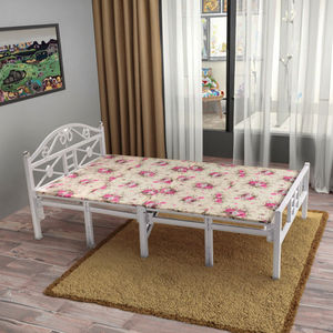 <span class=keywords><strong>Cama</strong></span> de hierro plegable individual, marco de metal de diseño moderno para uso doméstico en granja o Hotel - Product Image 4