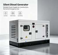 Groupe électrogène diesel SDEC 20 kW 25 kVA 30 kVA triphasé 380 V monocylindre 50 Hz