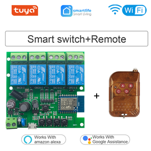 F0304 TUYA WiFi Không Dây Công Tắc Thông Minh Module Relay Mini 4CH Đầu Thu Bật/Tắt Điều Khiển Từ Xa Làm Việc Với Alexa Google Home - Product Image 5