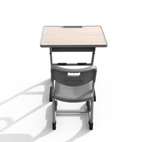 Meubles scolaires, bureau et chaise réglables en hauteur pour l'école primaire