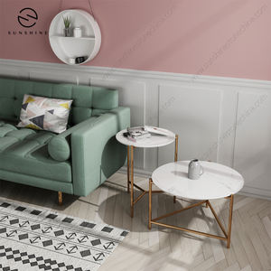 Conjunto de muebles modernos para Hotel, mesa de centro con sofá de mármol blanco anidadas, calidad 2021 - Product Image 6