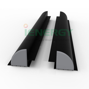 Soporte de aluminio anodizado de 510 mm para sistema de montaje solar en techos - Product Image 1