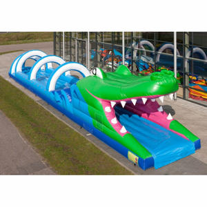 เกมสไลเดอร์เป่าลมแบบมืออาชีพสำหรับวันกีฬาและกิจกรรมสร้างทีม รูปแบบจระเข้ - Product Image 6
