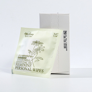 2025 Lingettes vaginales non irritantes pour peau sensible Logo OEM Lingettes humides féminines rinçables pour peau sensible - Product Image 4