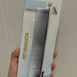 Peine para Mascotas, Herramientas de Belleza para el Hogar, Uso Diario, Peine de Acero Inoxidable Galvanizado, Peine Multifuncional Portátil - Product Image 5