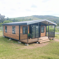 Cabane préfabriquée extensible sur mesure 20 pieds, design pliable, 2-3 chambres, cuisine et salle de bain complètes, certifiée CE, prix usine, unité d'habitation complémentaire
