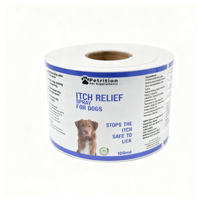 Étiquettes personnalisées pour aliments pour animaux de compagnie, étiquettes autocollantes pour aliments pour chiens et chats, étiquettes adhésives en vinyle imperméables, étiquettes d'emballage imprimées en feuille d'or