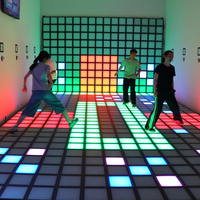 Piste de danse interactive pour jeux d'enfants 30x30cm Lumière de piste de danse interactive à LED jeux lumineu