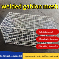 Boîte en gabion soudée sur mesure pour murs de jardin décoratifs