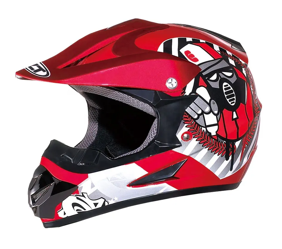 CASCO CROSS WLT-125 rosso off road dirt bike caschi