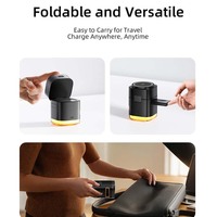 Station de charge rapide 25W premium C53 améliorée par AFY factory, chargeur sans fil magnétique pliable 5 en 1 pour smartphone, montre, écouteurs et lampe.