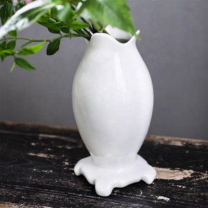 Ohararyu <span class=keywords><strong>Ikebana</strong></span> vases en céramique blanche pour fleurs style <span class=keywords><strong>japonais</strong></span> oiseau volant <span class=keywords><strong>vase</strong></span> à fleurs pour débutants - Product Image 5