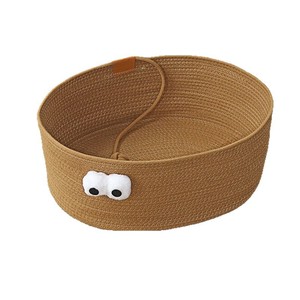 Hand-woven cotton rope cat <b>bed</b>, warm pet <b>bed</b>, suitable for all seasons, durable, wear-resistant, washable and lint-free. - Product Image 2