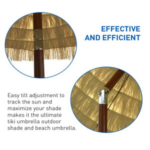 Support de poteau synthétique 2020, <span class=keywords><strong>palmier</strong></span> de plage, chaume, paille de riz, feuilles d'arbre, <span class=keywords><strong>Parasol</strong></span> Vintage 8K Hawaii/ - Product Image 4