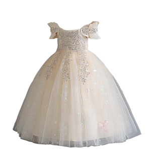 Hippo Trẻ Em Công Chúa Ăn Mặc Trẻ Em 3-14 Năm Dài Hoa Cô Gái Áo Choàng Phong Cách Giản Dị Đám Cưới Sinh Nhật Buổi Tối Bên Trang Phục Ren Dresses - Product Image 2