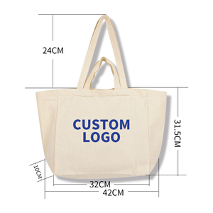 Bolsa de Lona Ecológica Personalizada con Logotipo, Bolsa de Algodón para Bodas, Bolsa de Compras de Gran Capacidad, Bolsa de Hombro para la Playa - Product Image 5