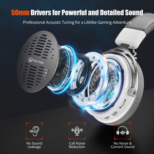 Meetion Bth013 Thiết Kế Mới Ba Chế Độ Chơi Game Tai Nghe 2.4Ghz Over Ear Headphone Không Dây Tiếng Ồn-Hủy Bỏ Esports Chơi Game Tai Nghe - Product Image 4