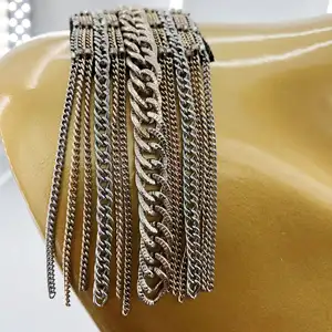 Most Popular Retro Handmade Chain Fashion Tassel Shoulder Boards Sewing Accessories