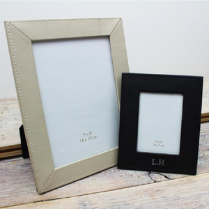 Cadre photo moderne, minimaliste et élégant, cadre photo de bureau créatif en cuir, cadre photo pour cadeau d'anniversaire. - Product Image 2