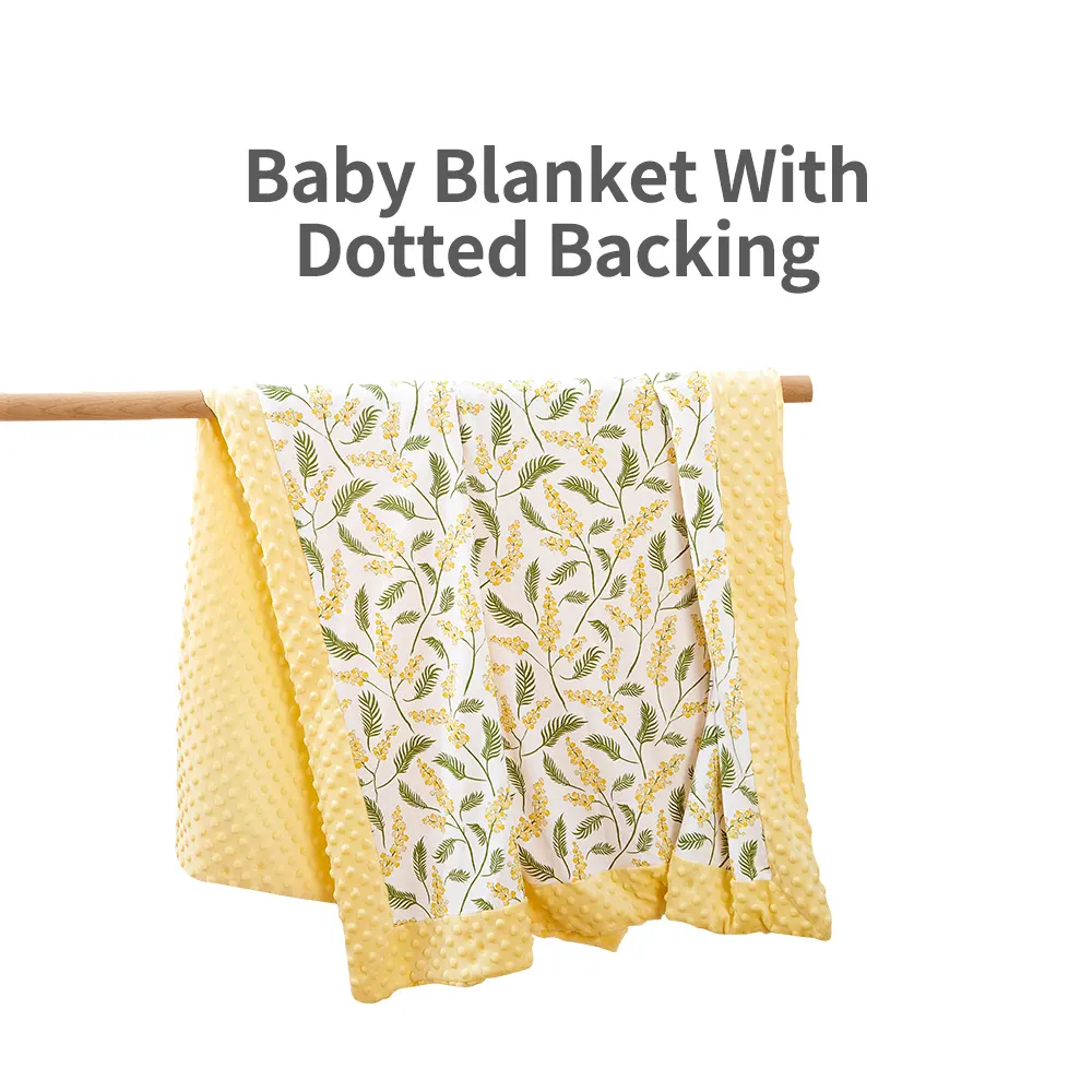 Elbabant ผ้าห่มไม้ไผ่สำหรับเด็กผ้ามัสลินผ้าห่มหนาลายจุดสำหรับฤดูหนาว