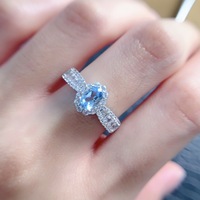 Wholesale High Quality 925 Sterling Silver Natural Topaz Ring OEM ODM Fine Women's Anniversary Jewelry Factory Direct Low Price