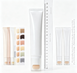 Tubo Exprimible con Aplicador de Esponja para Impresión de Logotipo Personalizado, Prebase Facial, Tubo Vacío para Viajes, Belleza, Cuidado de la Piel, Venta al Por Mayor, OEM - Product Image 1