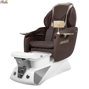 Ghế massage toàn thân điện, kiểu dáng cổ điển màu be, cỡ Queen/King, có bơm xả nước. - Product Image 4
