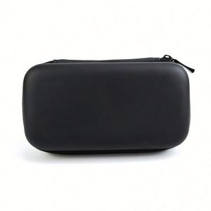 Customizable <b>Small</b> Portable EVA Pen Tool Case Black Leather Waterproof Tool <b>Storage</b> <b>Box</b> Nylon Polyester Shockproof Sponge - Product Image 2