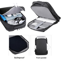 Mochila Oxford Unisex para Computadora, con Forro de Poliéster, Gran Capacidad, Doble Asa, Impermeable, Resistente a Terremotos