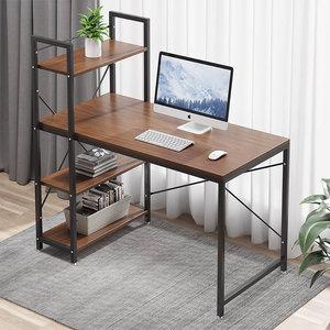 Vendita calda Desktop struttura in metallo MDF personale di scrittura a casa <span class=keywords><strong>studio</strong></span> <span class=keywords><strong>angolo</strong></span> Computer scrivania da ufficio aggiungere libreria - Product Image 6