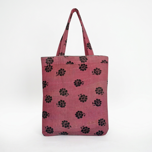 Bolsas de Compras Vintage Hechas a Mano con Sari Kantha Tribal - Product Image 1