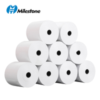Papier thermique pour caisse enregistreuse 57 mm 80 mm 42 à 80 g/m² - Rouleau de papier thermique pour imprimante de reçus - Papier thermique POS