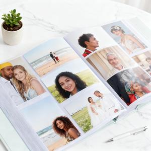 Tùy Chỉnh Cá Nhân Lớn Đám Cưới Dính Trượt-Trong Ảnh Bộ Nhớ Album Cuốn Sách Với Tay Áo Cứng Cho 4x6 "Hình Ảnh - Product Image 4