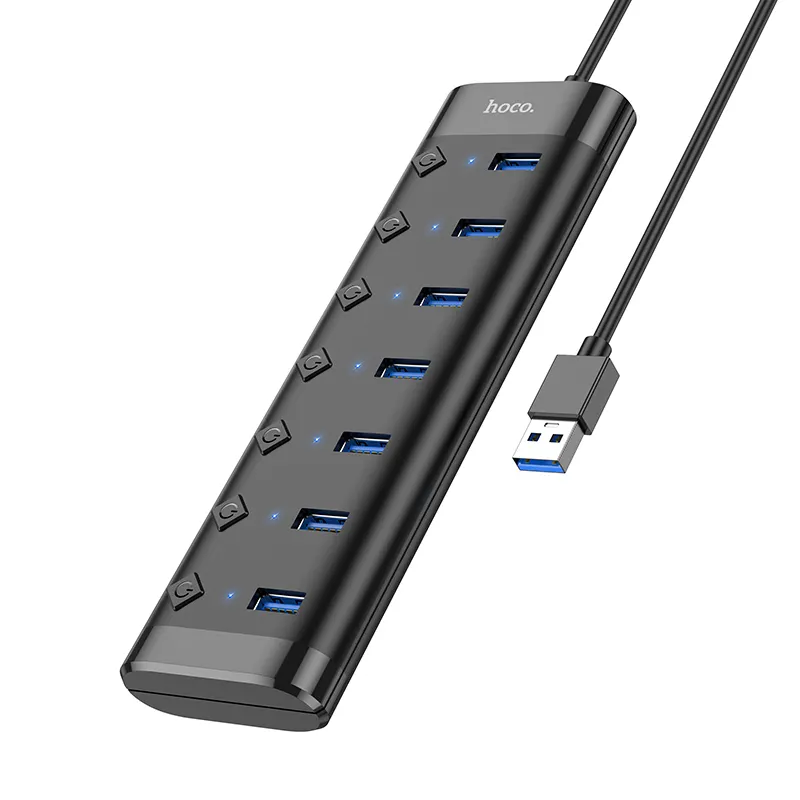 HOCO HB40 Multi Port Easy Change Expand 7 Ports USB 3.0 Interfaces Adapter