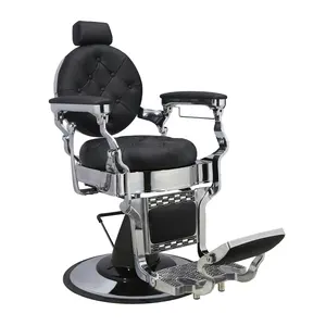 DTY vintage preto cabeleireiro cadeira de barbeiro para homens barbearia profissional conjunto de equipamentos de luxo