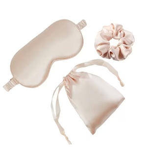 Lot de 3 masques de sommeil élégants 100 % polyester, chouchous en satin, masques oculaires occultants, cadeaux pour toutes <span class=keywords><strong>les</strong></span> saisons, maison et hôtel - Product Image 3