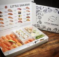 Papier carton de luxe imprimé sur mesure jetable livraison de déjeuner emballage de restauration rapide à emporter boîte à bento de sushi japonais