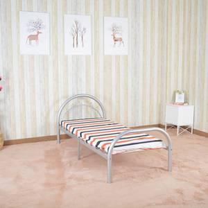 Estructura de <span class=keywords><strong>cama</strong></span> de metal individual moderna, diseño de hierro simple <span class=keywords><strong>para</strong></span> el hogar, dormitorio, hotel o villa, muebles de dormitorio - Product Image 1