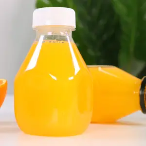 Botol Jus Tekan Dingin Plastik Bentuk Persegi, 200Ml 250Ml 350Ml 500Ml untuk Minuman dengan Tutup Sekrup Warna