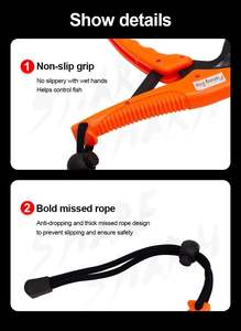 Fischerwerkzeug Fischerlippengriff Greiferhalter schwimmende Zange Fischklammer greifer + Seil - Product Image 5