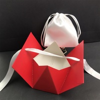 Boîte Triangle personnalisée en papier Kraft, coffret d'emballage de produits cosmétiques, carte blanche, coffret en forme de Triangle pour cadeau, 5 pièces