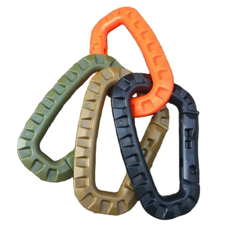 Quick Release Snap Hooks Plastic D Ring Locking Carabiner