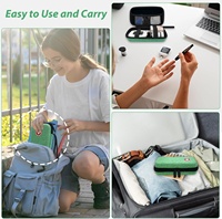 Sac de rangement portable OEM ODM pour kits de test, étui de protection de voyage pour bandelettes de test, lancettes et outils d'échantillonnage