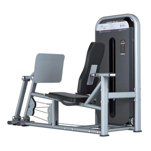 Machine professionnelle de presse à jambes assise pour salle de sport, avec pile de poids, pour l'entraînement ciblé de la force et du développement musculaire des membres inférieurs. - Product Image 1
